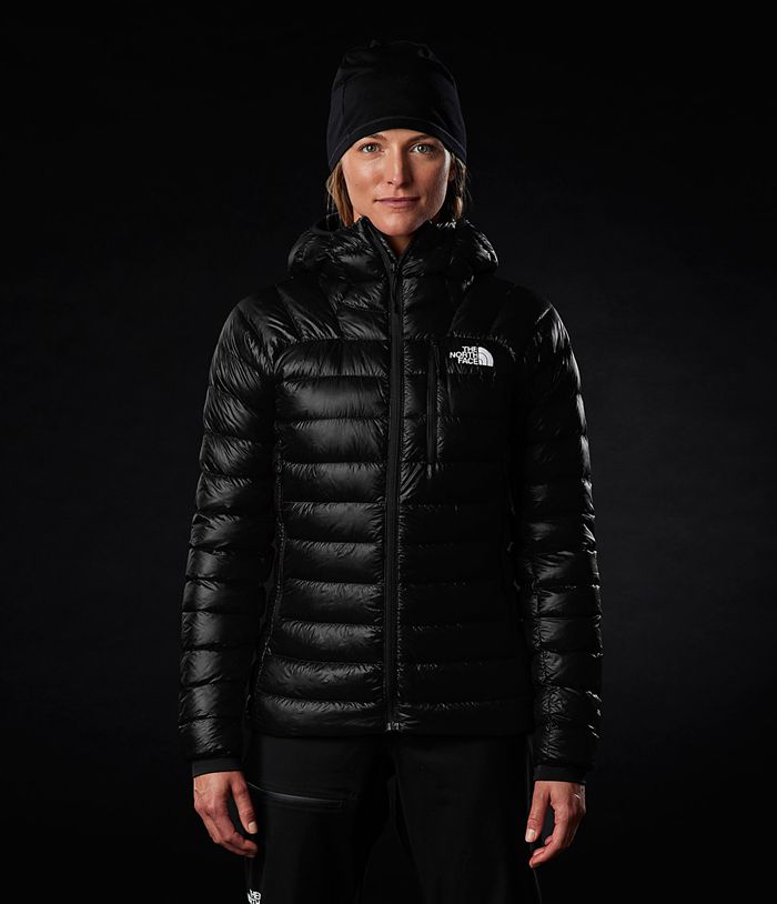 The North Face Womens Puffer Jacket Summit Hoodie 921BSFHNQ - Black
